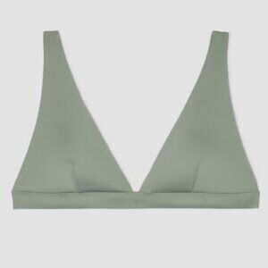 Everlane Women's NWT Herb The ReNew‎ Plunge Triangle Swim Top XL/C40.5